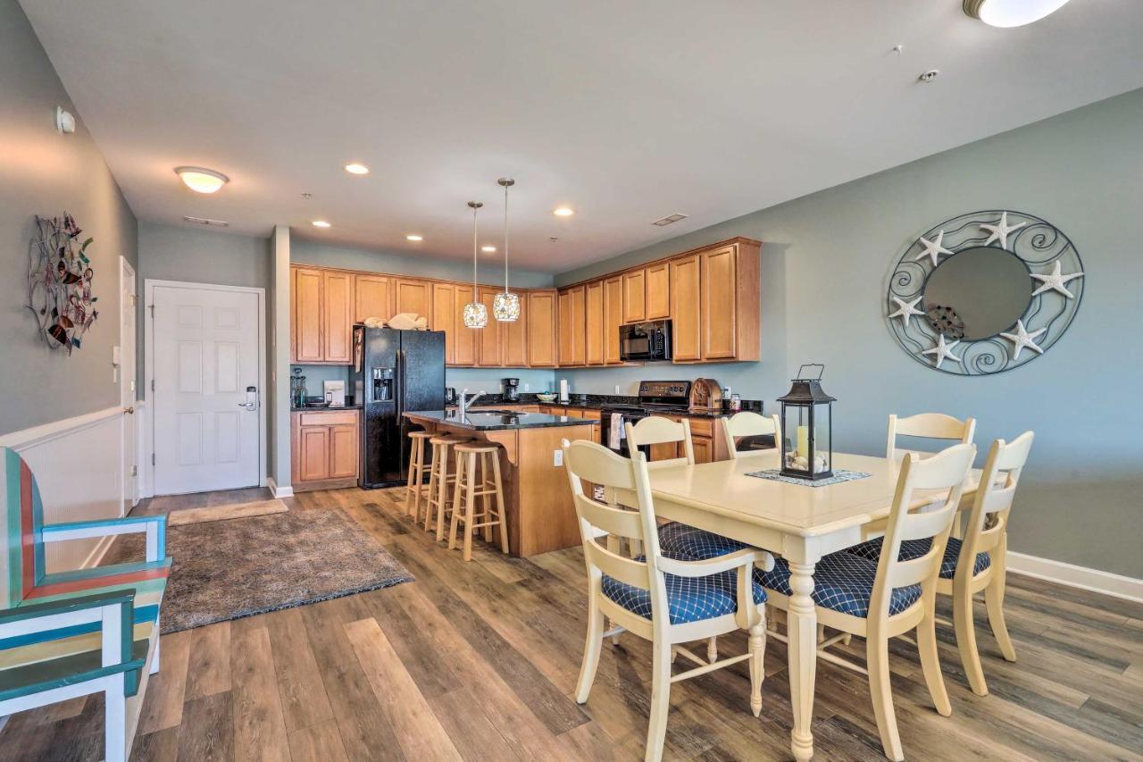 Downtown Ocean City Condo Balcony With Inlet View Bagian luar foto