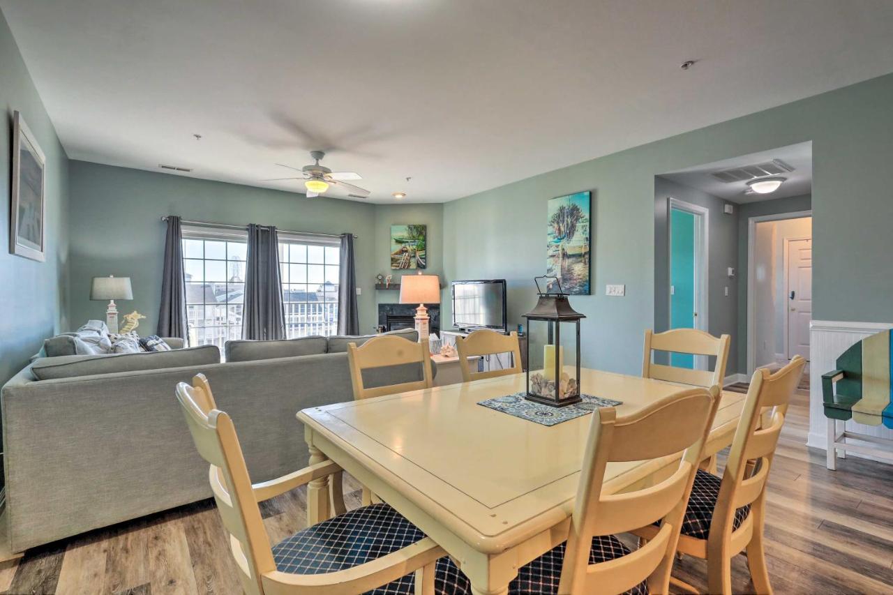 Downtown Ocean City Condo Balcony With Inlet View Bagian luar foto