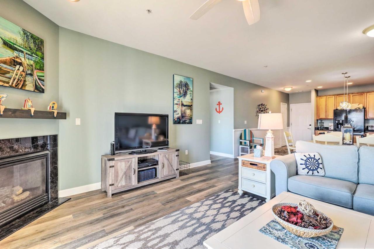Downtown Ocean City Condo Balcony With Inlet View Bagian luar foto