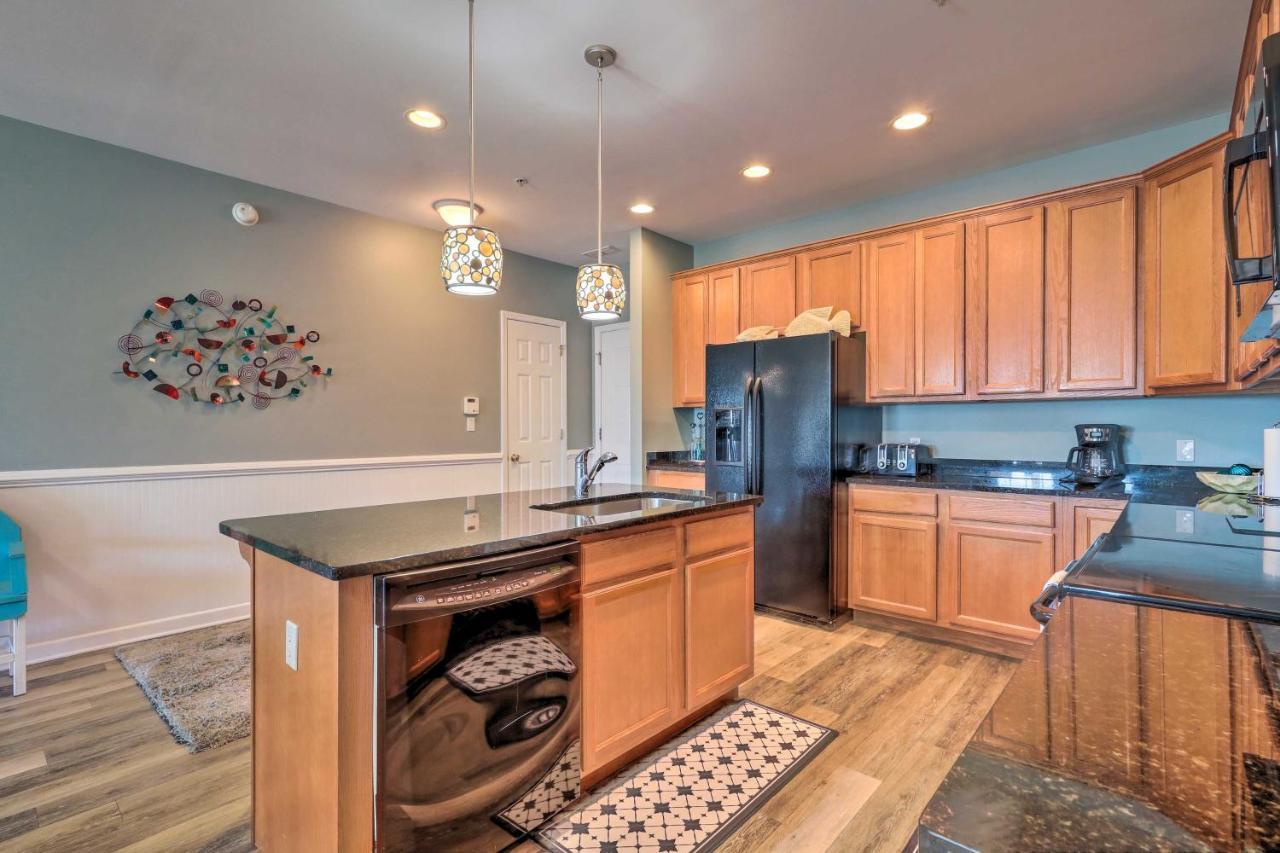 Downtown Ocean City Condo Balcony With Inlet View Bagian luar foto