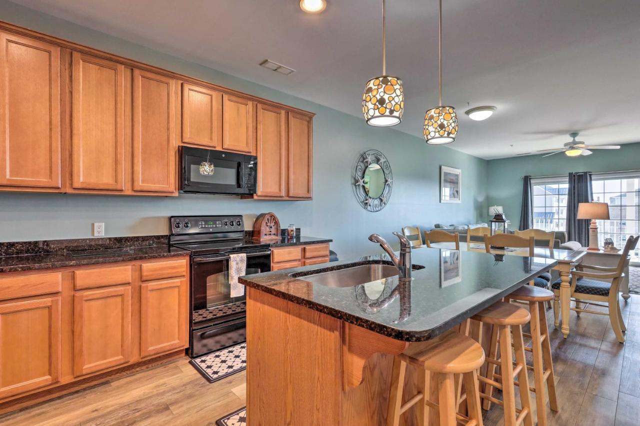 Downtown Ocean City Condo Balcony With Inlet View Bagian luar foto